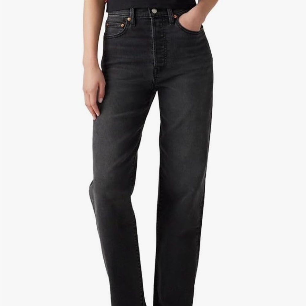 Levi’s Ribcage Straight Jeans Black size 26
